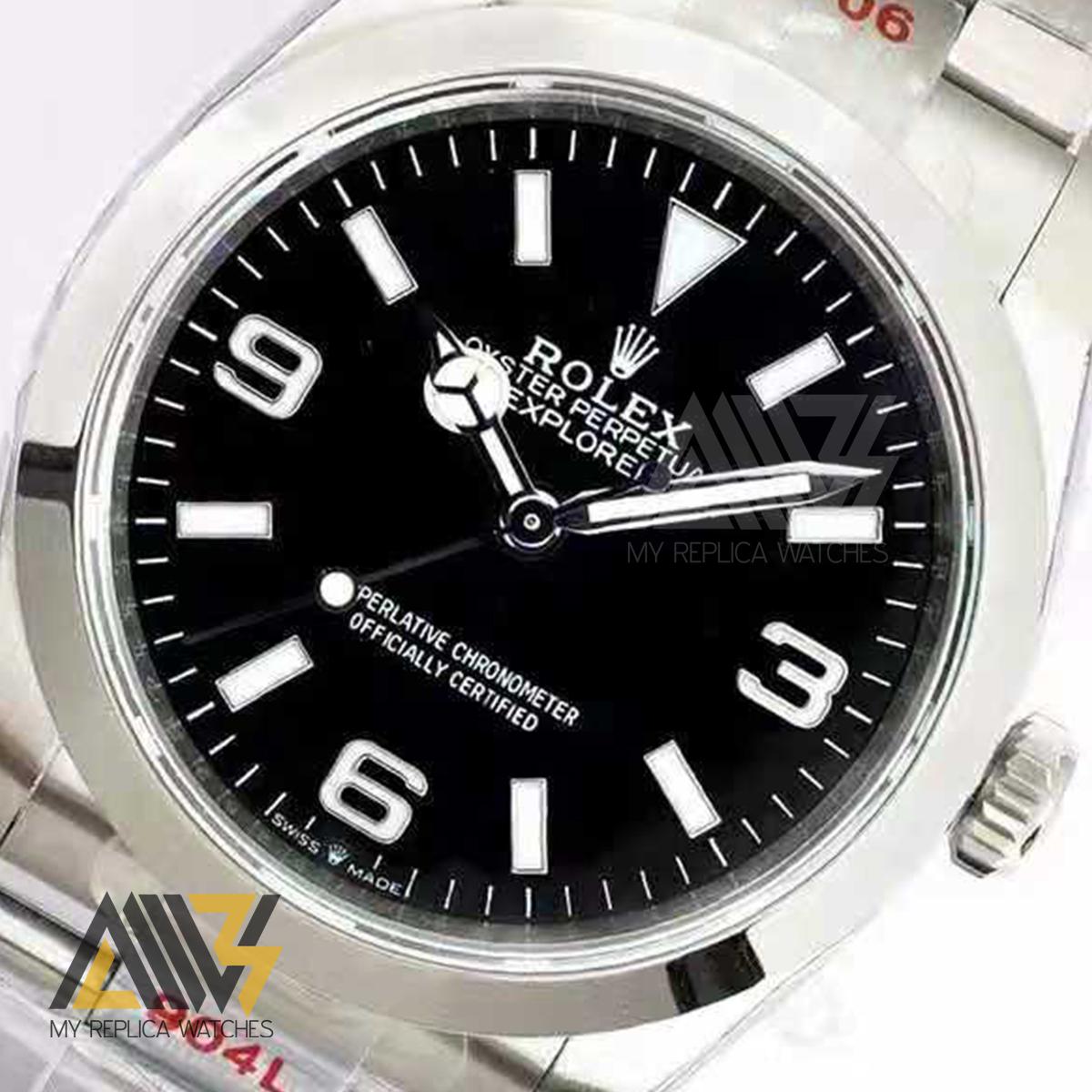 Explorer I 124270 36mm Stainless Steel EWF 1:1 Best Edition Black Dial on Oyster Bracelet A.3230